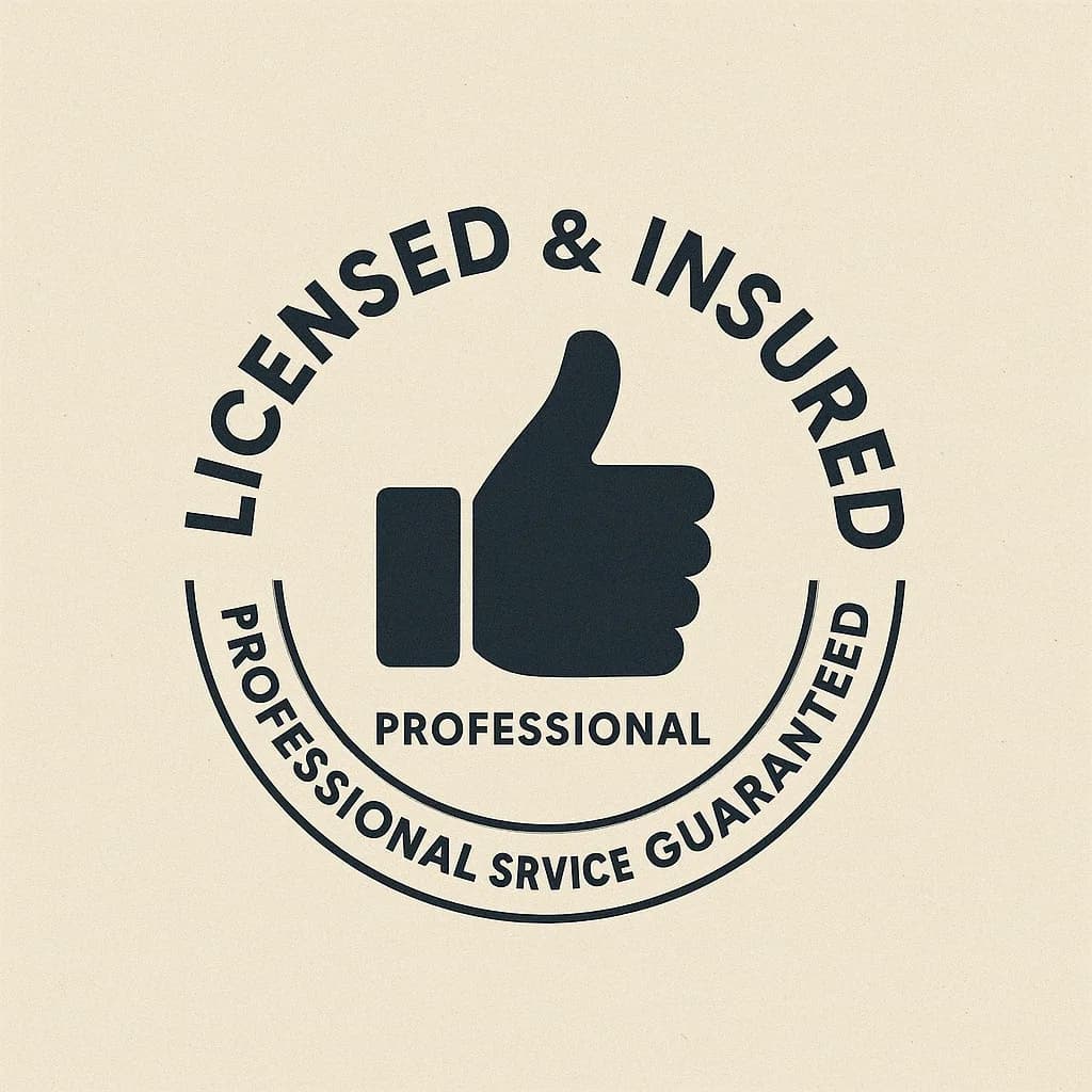 Licensed and insured badge